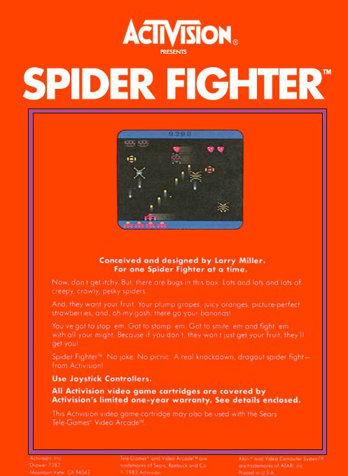 Spider Fighter — Box back