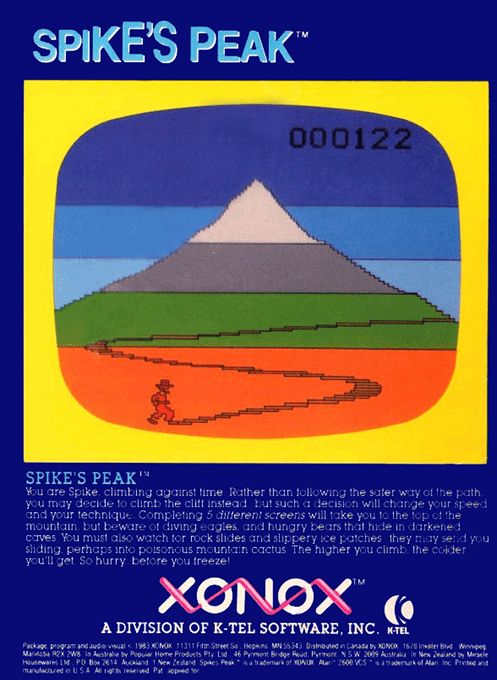 Spike's Peak — Box back
