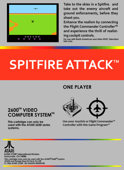 Spitfire Attack — Box back