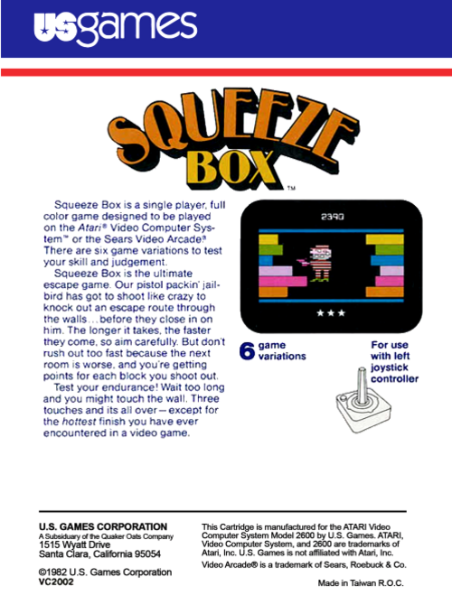 Squeeze Box — Box back