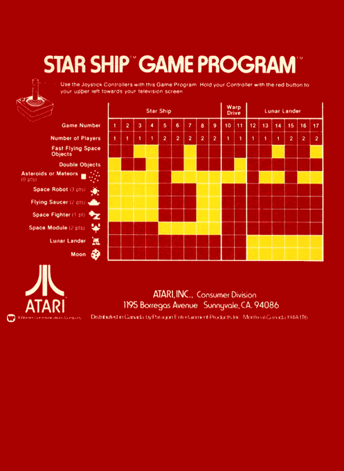 Star Ship : Outer Space — Box back