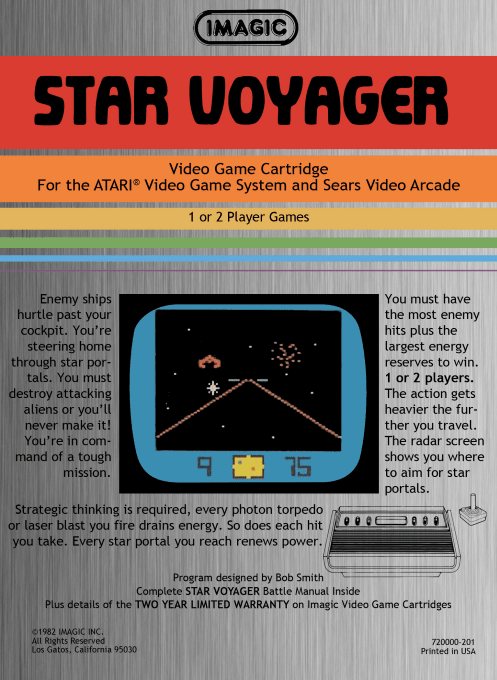 Star Voyager — Box back