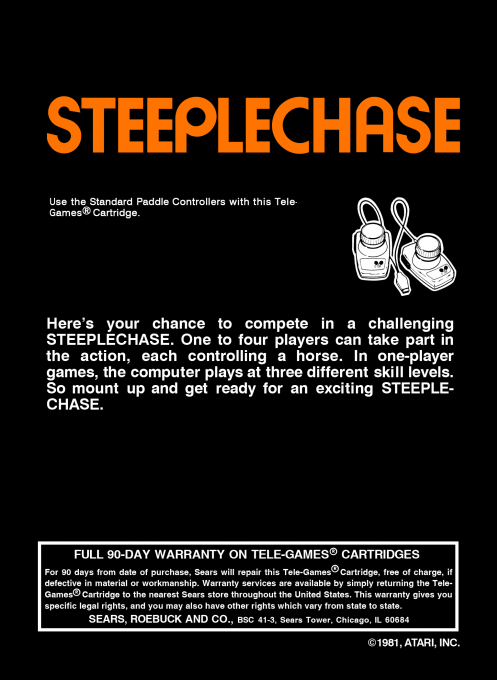 Steeplechase — Box back