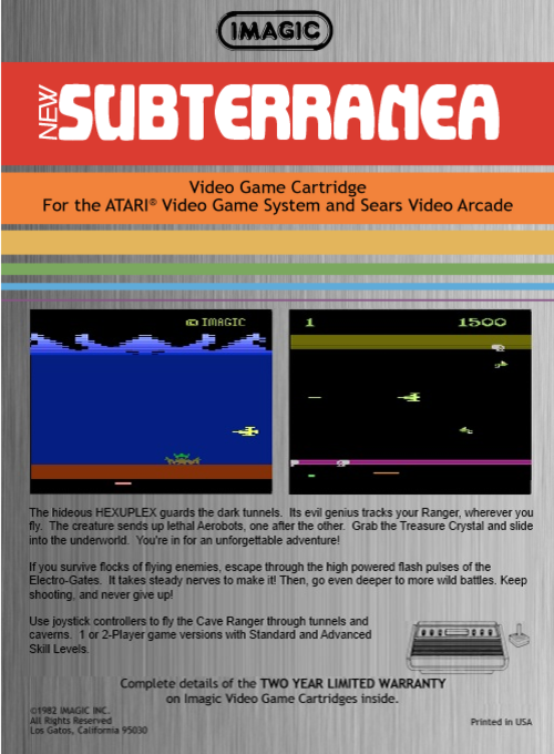 Subterranea — Box back