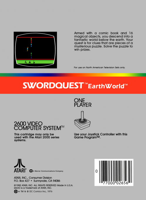 SwordQuest : EarthWorld — Box back