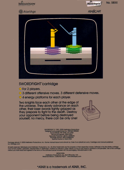 Swordfight — Box back