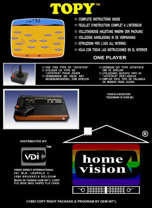 Topy — Box back