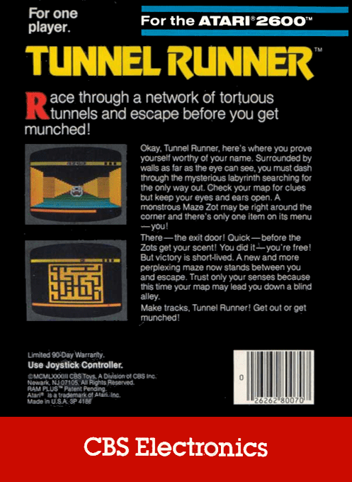 Tunnel Runner — Box back