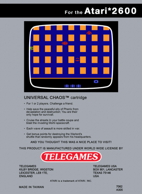 Universal Chaos — Box back
