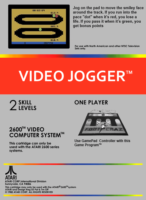Video Jogger — Box back