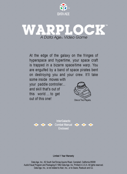 Warplock — Box back