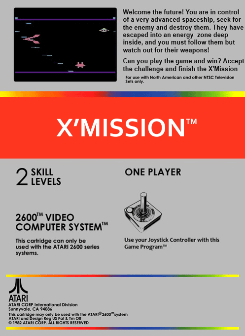 X'mission — Box back
