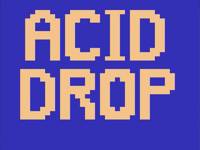 Acid Drop — Title screen