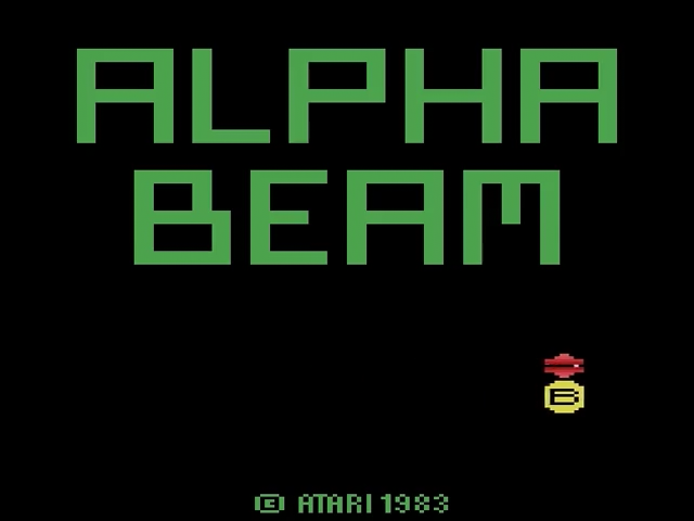 Alpha Beam with Ernie — Title screen