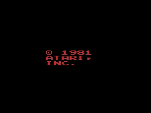Asteroids — Title screen