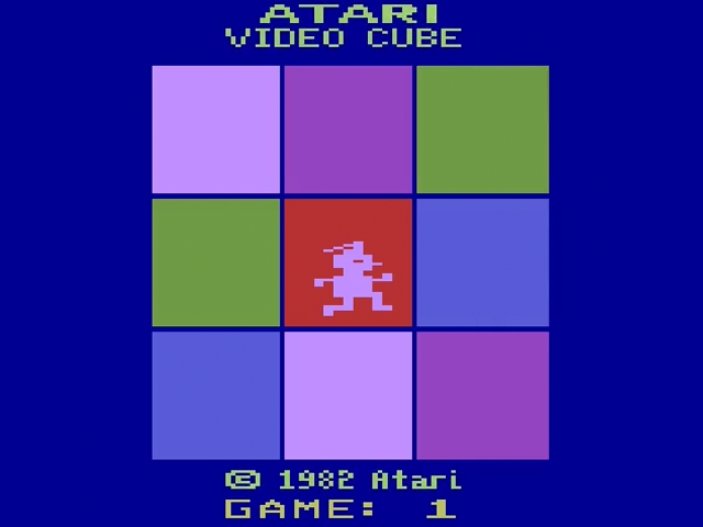 Atari Video Cube — Title screen