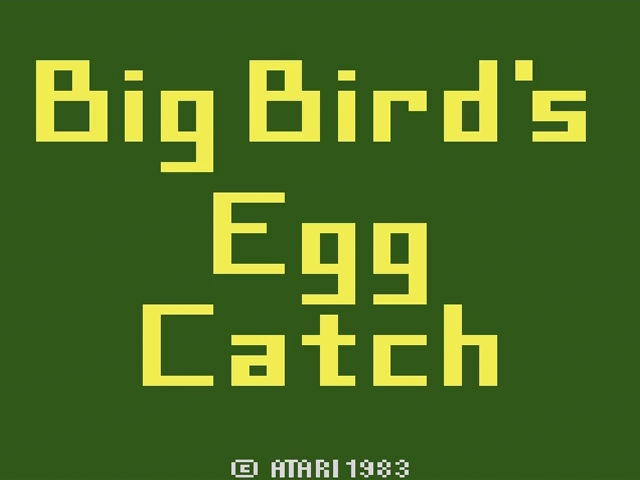 Big Bird's Egg Catch — Title screen