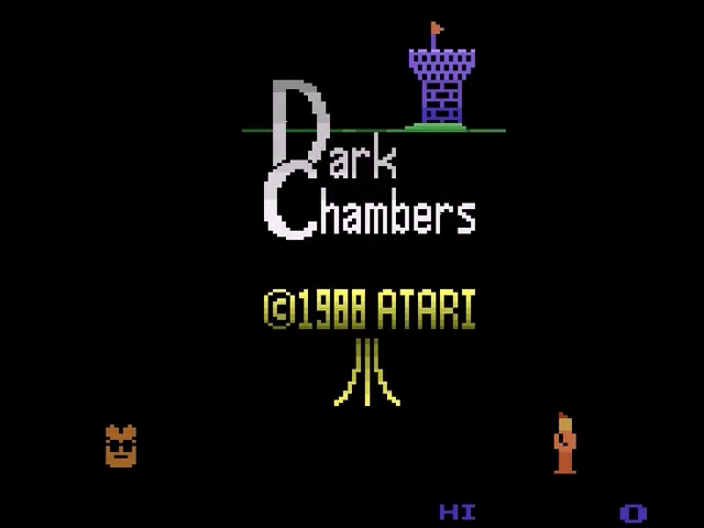 Dark Chambers — Title screen