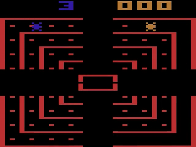 Dodge 'Em — Title screen
