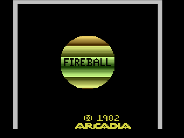 Fireball — Title screen