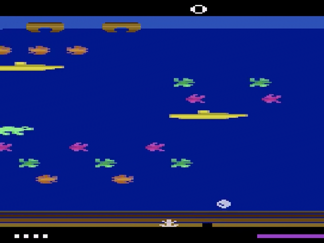Frogger II : Threeedeep! — Title screen