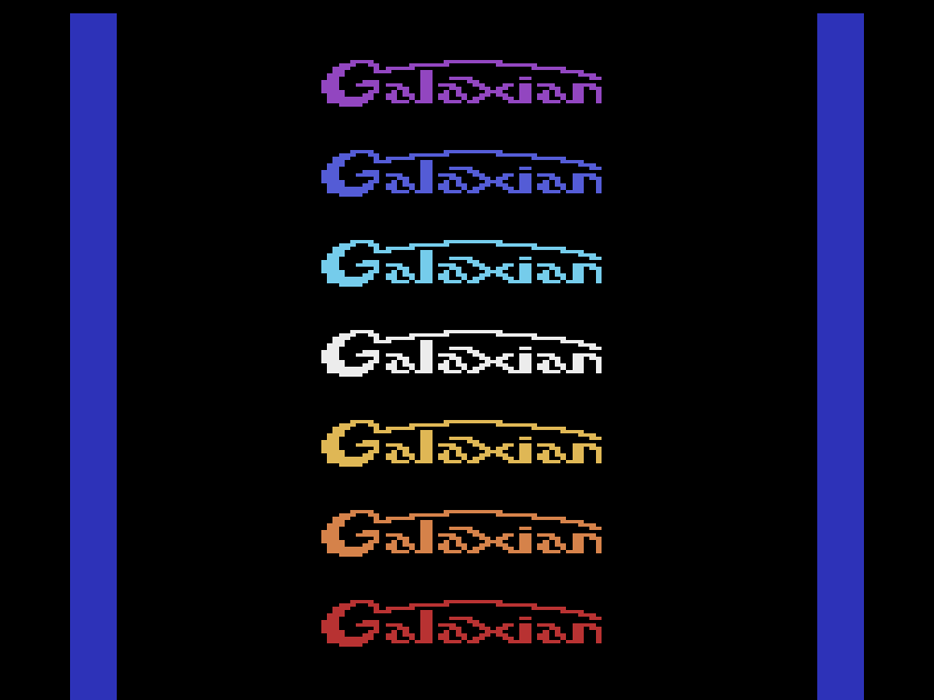Galaxian — Title screen