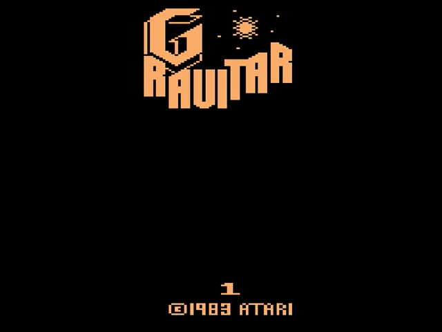 Gravitar — Title screen