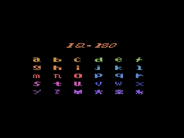 I.Q. Memory Teaser — Title screen