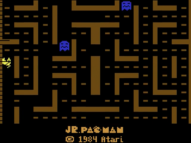 Jr. Pac-Man — Title screen