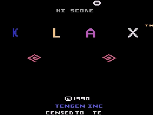 Klax — Title screen