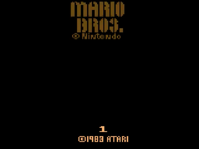 Mario Bros. — Title screen