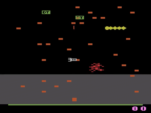 Millipede — Title screen