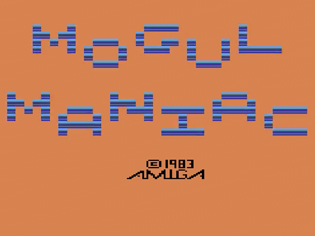 Mogul Maniac — Title screen