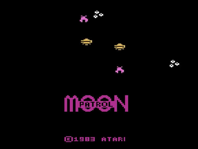 Moon Patrol — Title screen