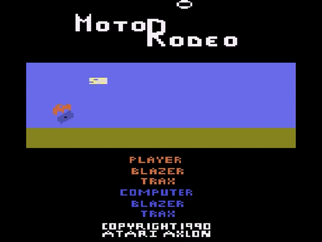 MotoRodeo — Title screen