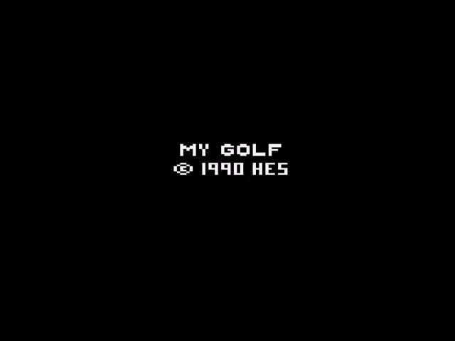 My Golf — Title screen