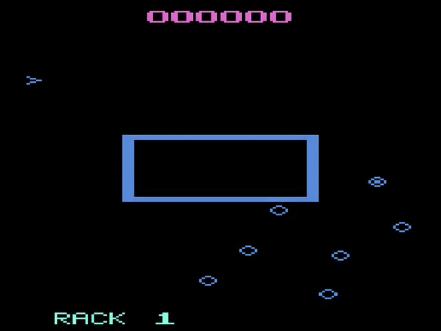 Omega Race — Title screen