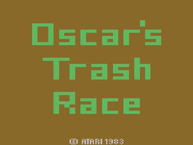 Oscar's Trash Race — Title screen