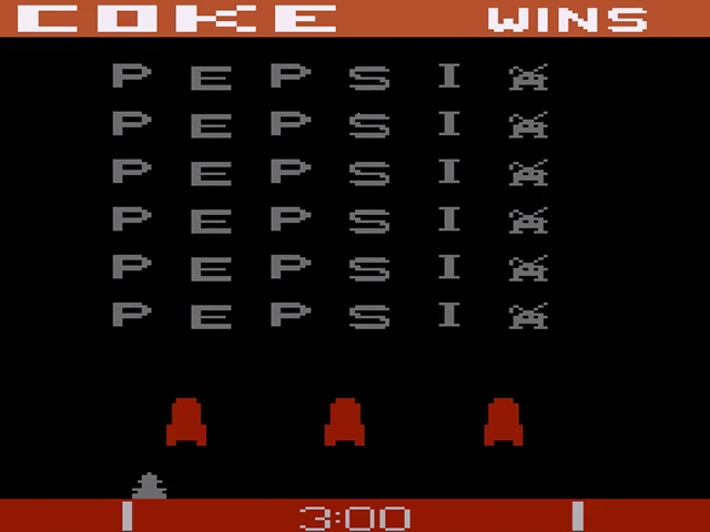 Pepsi Invaders — Title screen