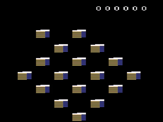 Q*bert's Qubes — Title screen