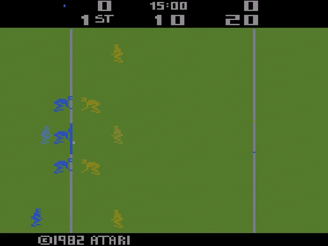 RealSports Football — Title screen