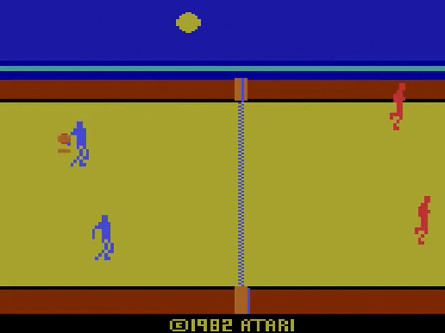 RealSports Volleyball — Title screen