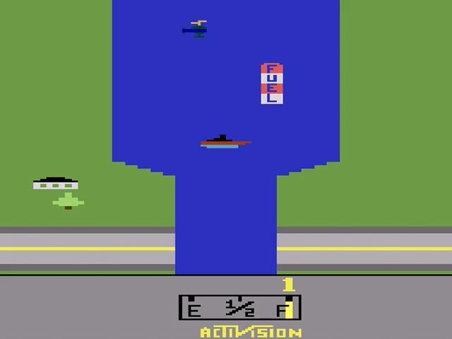 River Raid — Title screen