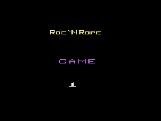 Roc 'n Rope — Title screen