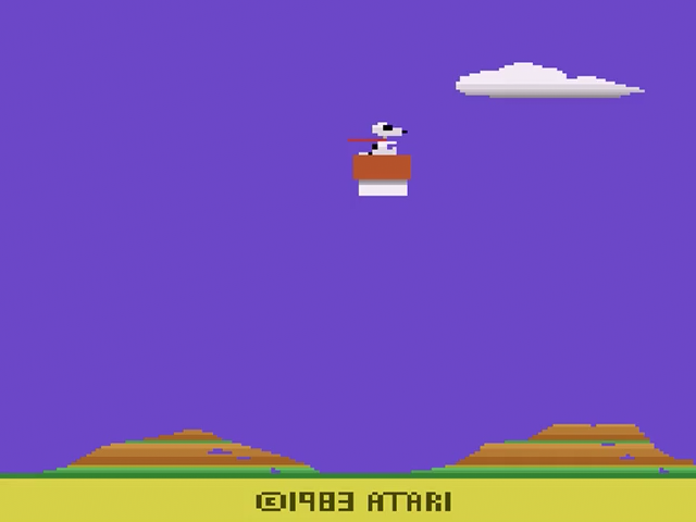 Snoopy and the Red Baron — Title screen