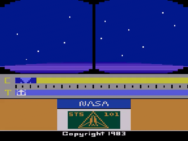 Space Shuttle : A Journey into Space — Title screen