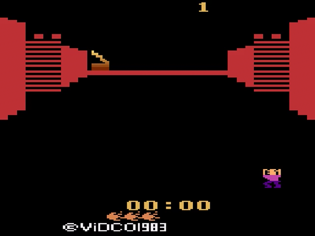 Spinning Fireball — Title screen