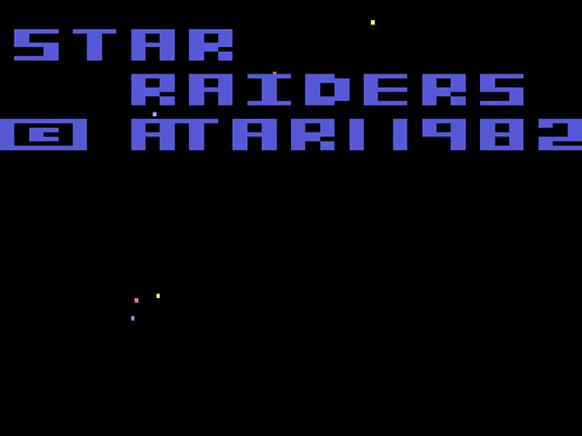 Star Raiders — Title screen