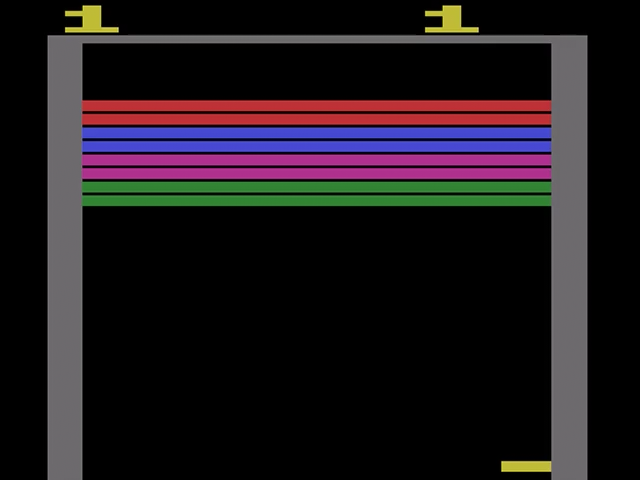 Super Breakout — Title screen