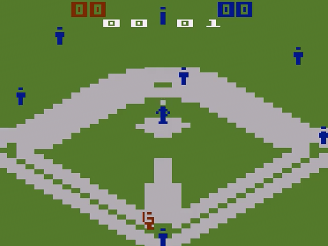 Super Challenge Baseball — Title screen